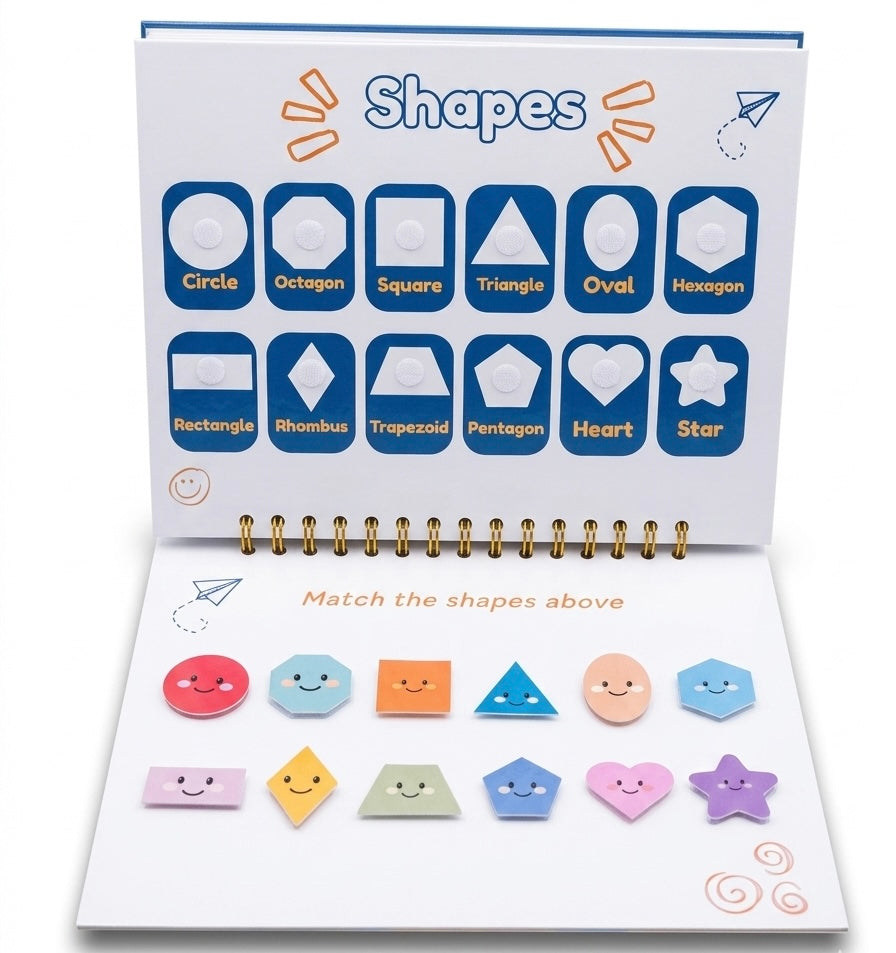 “I Learn” Kids Activity Book (abc•123•Colors•Shapes)