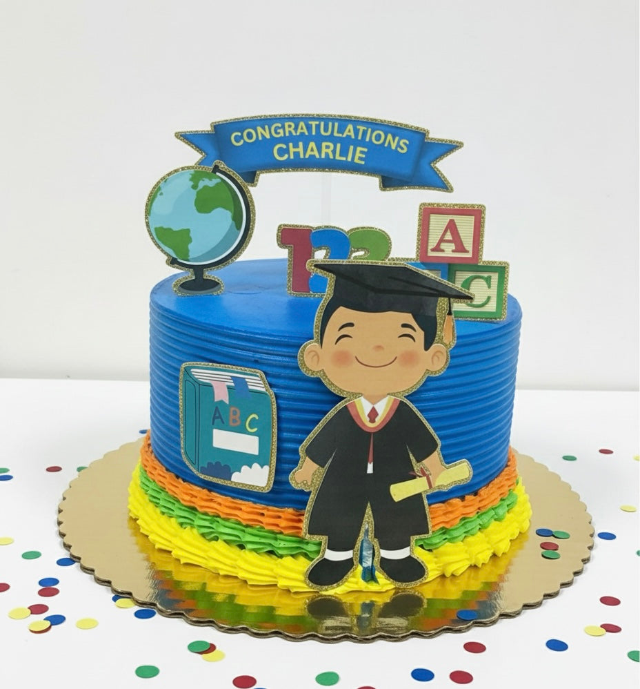 Kindergarten Graduate Cake Decoration