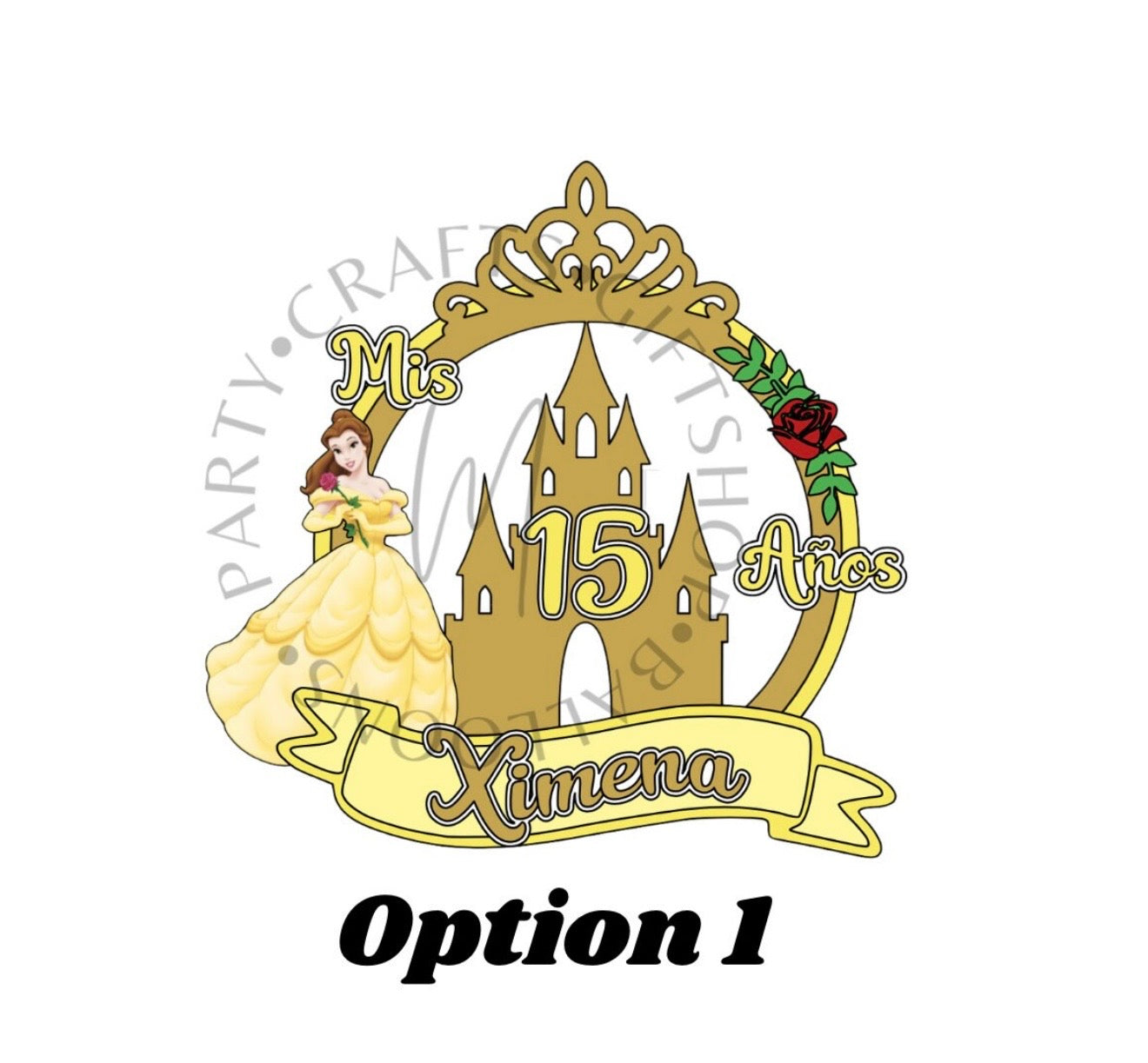 Belle’s Castle Cake Topper