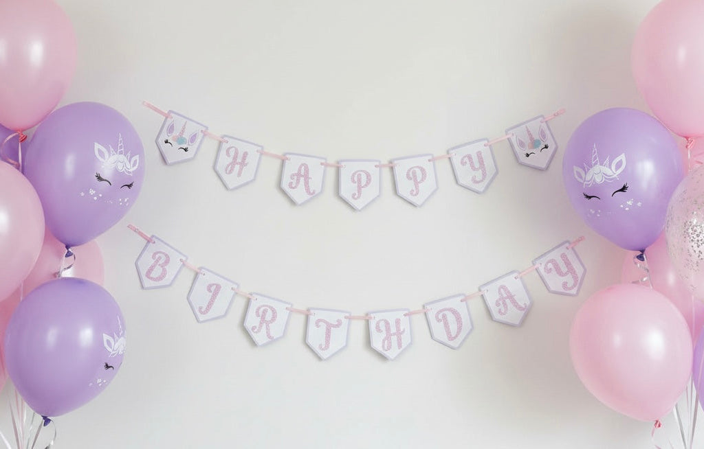 Unicorn Birthday Banner