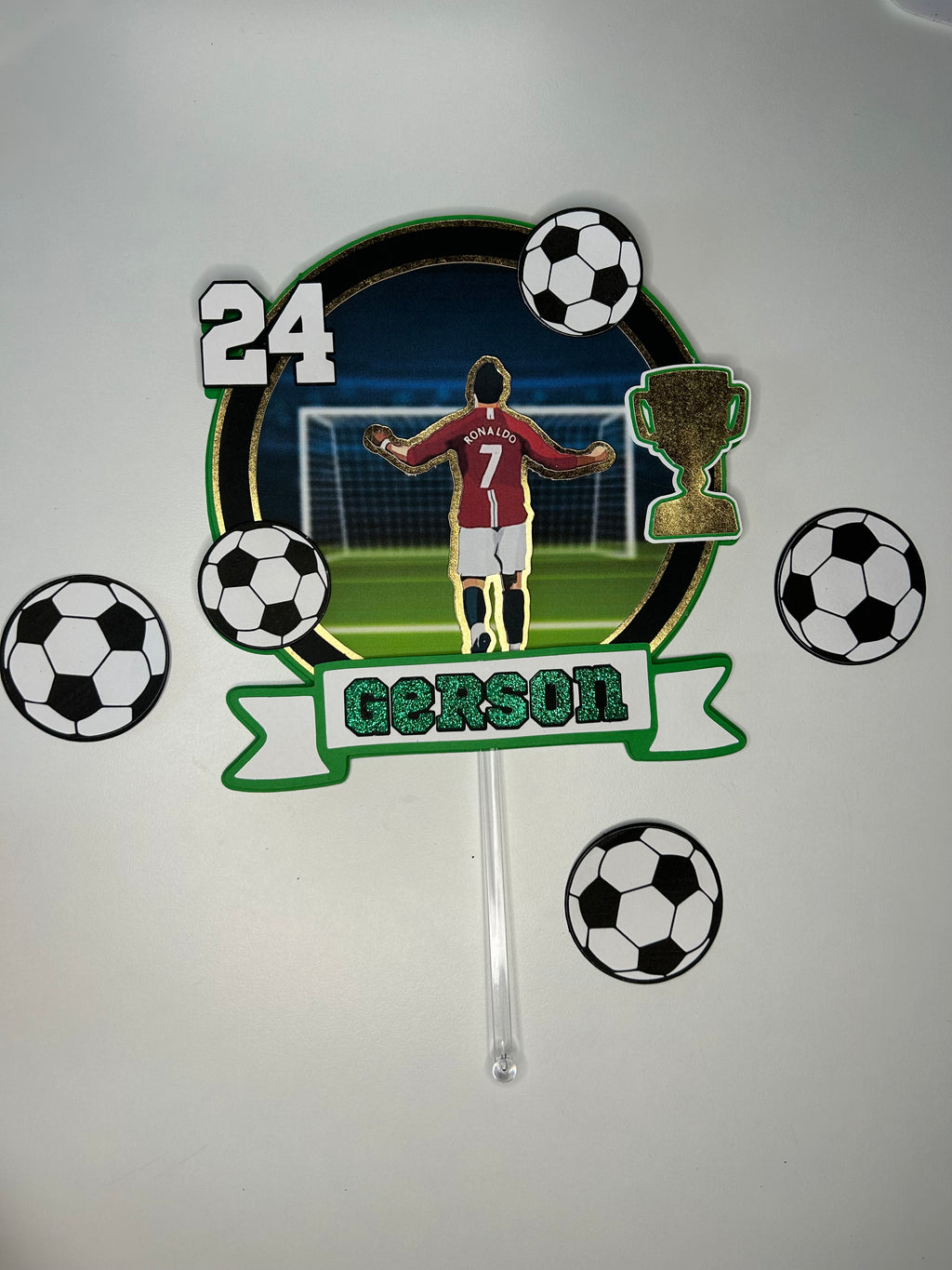CR7 Cake Topper & Decor