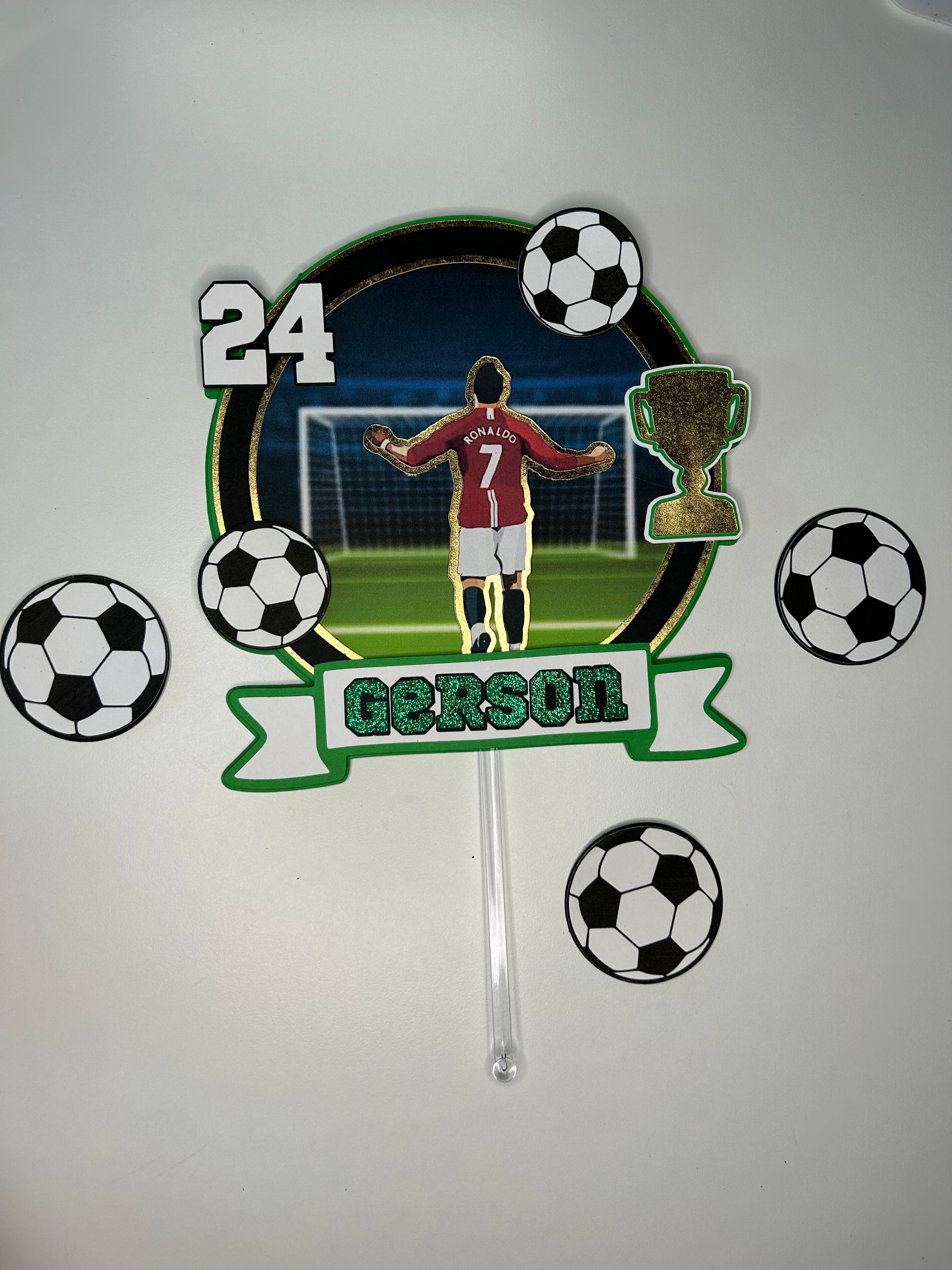 CR7 Cake Topper & Decor