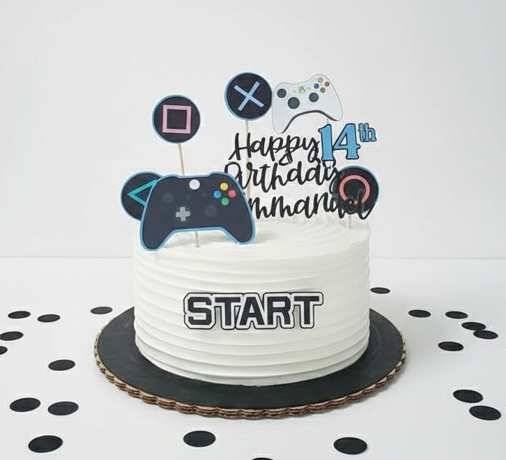 Gamer Cake Topper & Decoration