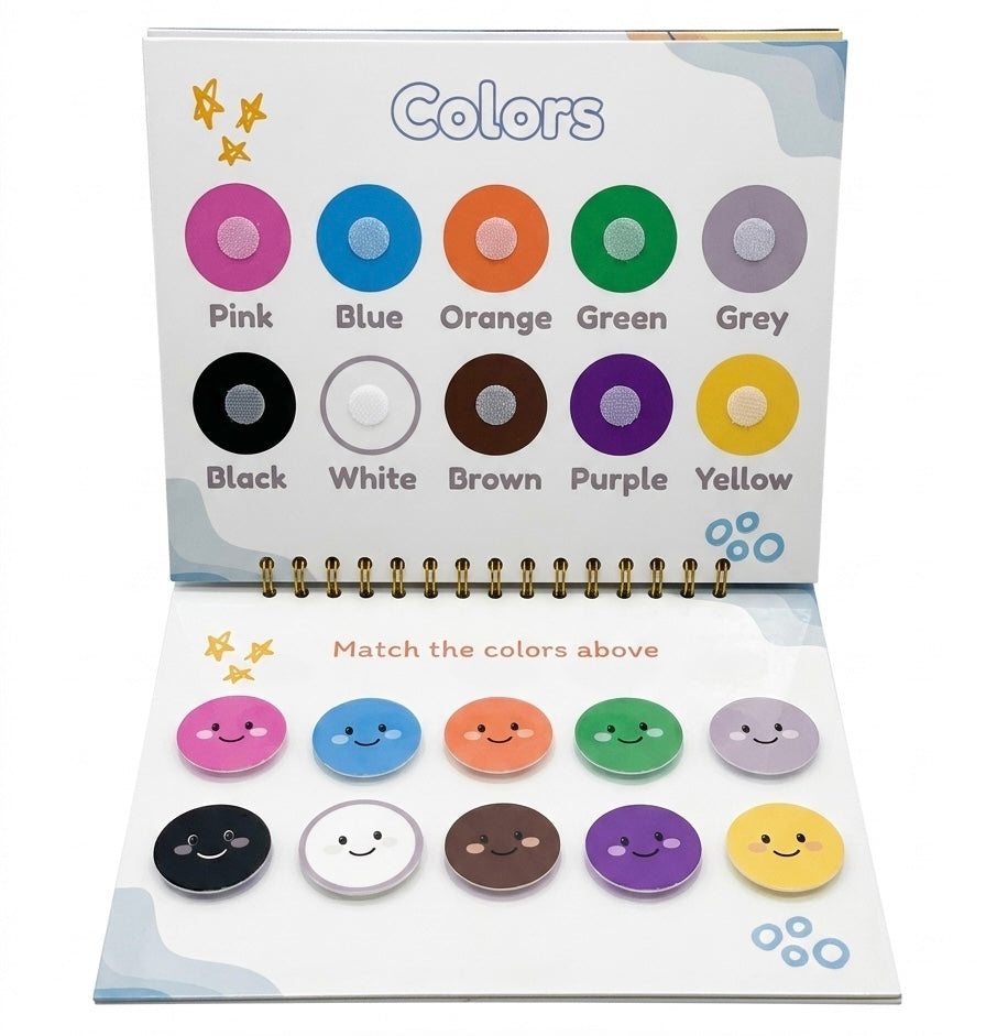 “I Learn” Kids Activity Book (abc•123•Colors•Shapes)