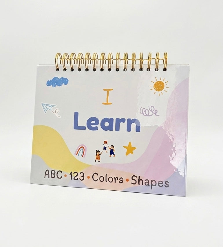 “I Learn” Kids Activity Book (abc•123•Colors•Shapes)