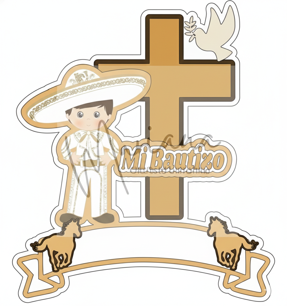 Charro Cake Topper (Mi Bautizo)
