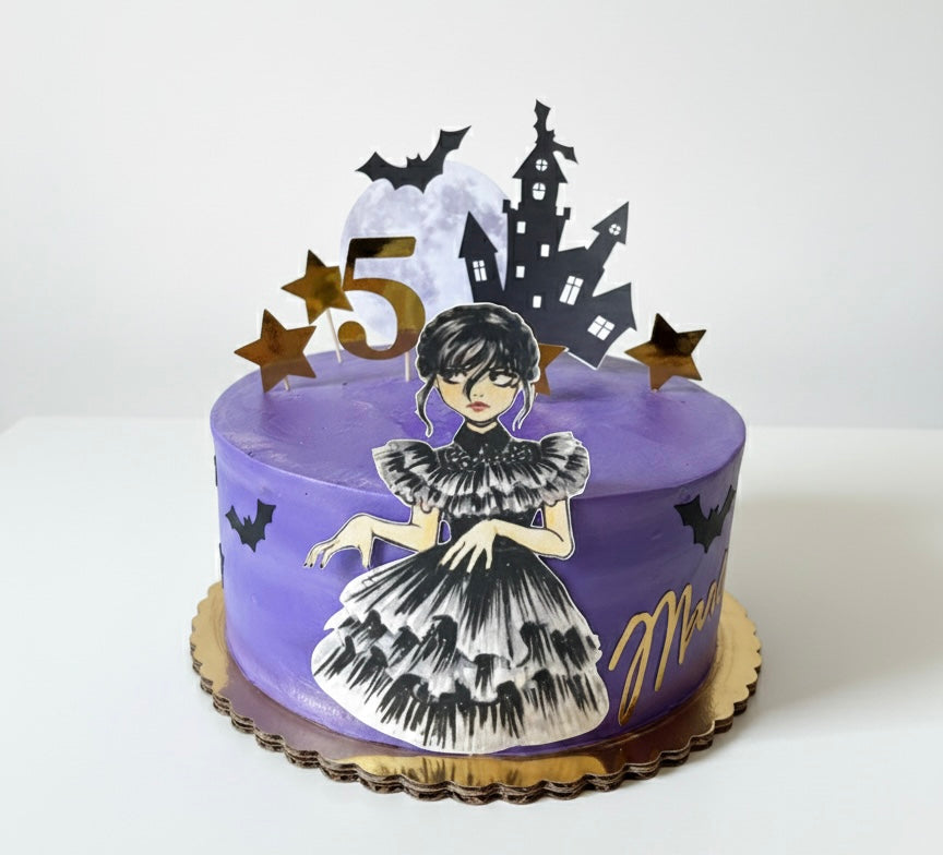 Gothic Wednesday Cake Decoration